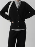 [Premium] The Mozz Cashmere Fringe Cardigan