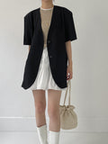 Biche No Collar Half Overfit Jacket
