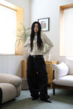 Leather studded flower belt