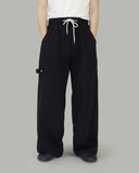 Navel button balloon pants