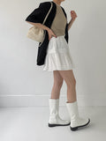 Judy Cotton Flare Mini Skirt