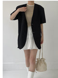 Biche No Collar Half Overfit Jacket