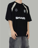 Block overfit short sleeve tee