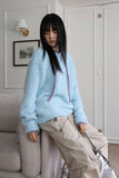 Pastel leash over knit