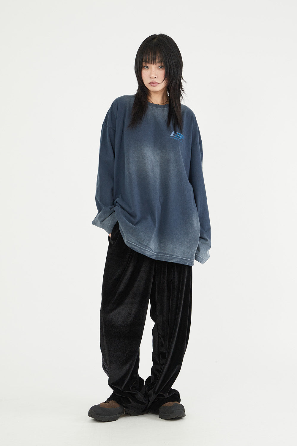 【Raucohouse】Company pigment washed over long sleeve Raucohouse(ラウコハウス) - カンパニーピグメントウォッシド