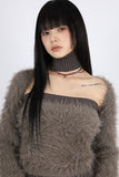 Blanc Fur Bolero Top Set