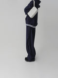 Brushed Fleece Zip-Up Hood Setup Pants
