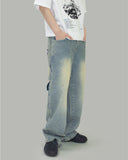 Keep patch denim pants