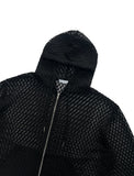 SUMMER KNIT HOOD ZIP-UP