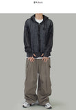 Pico Grunge Mesh Hooded Zip-Up