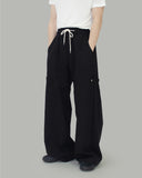 Navel button balloon pants