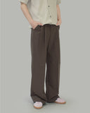 Toyu two-tuck wide slacks