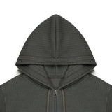 Lap Knitted Zip Hoodie