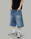 Nikki Damaged Bermuda Pants
