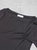 (W) Base Shirring Longsleeve