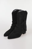 Fringe ankle boots