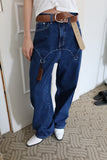 D-ring cowgirl denim jeans