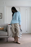 Pastel leash over knit
