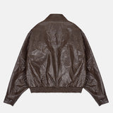 Chelo Wrinkled Leather Jacket