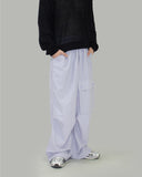Unbalanced big cargo pants