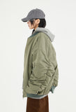 Special shirring over MA-1 jumper