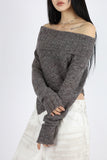 Shell unbalanced off knit