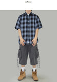 Swallow short-sleeved check shirt