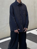 Oversized padded shirt jacket