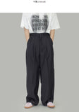 Siven two-tuck wide slacks