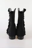 Fringe ankle boots