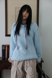Pastel leash over knit