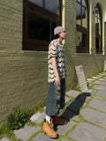 Wave Openwork Collar Knit