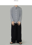 Net overfit collar shirt
