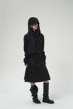 (W) AXIS LAYER BUTTON HOODIE