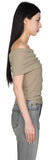 Dre shirring off shoulder