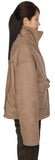 Rough shearling leather jacket