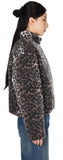 Leopard Shearing Padded Jacket
