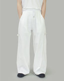 Navel button balloon pants