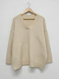 [SET] Mona V-neck Loose Fit Knit