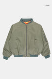 Special shirring over MA-1 jumper