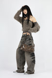 Blanc Fur Bolero Top Set