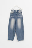 Circle Embo Wide Denim