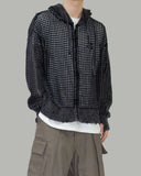 Pico Grunge Mesh Hooded Zip-Up
