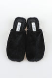 Lumpy fur mule shoes