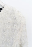 Saha Fringe Tweed Jacket