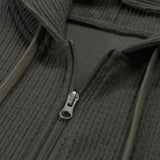 Lap Knitted Zip Hoodie