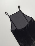 Velour Bustier Long one Piece