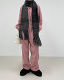Teddy brush long muffler