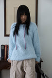 Pastel leash over knit