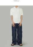 Leoun openwork short sleeve knit